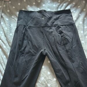 Black lululemon flared leggings